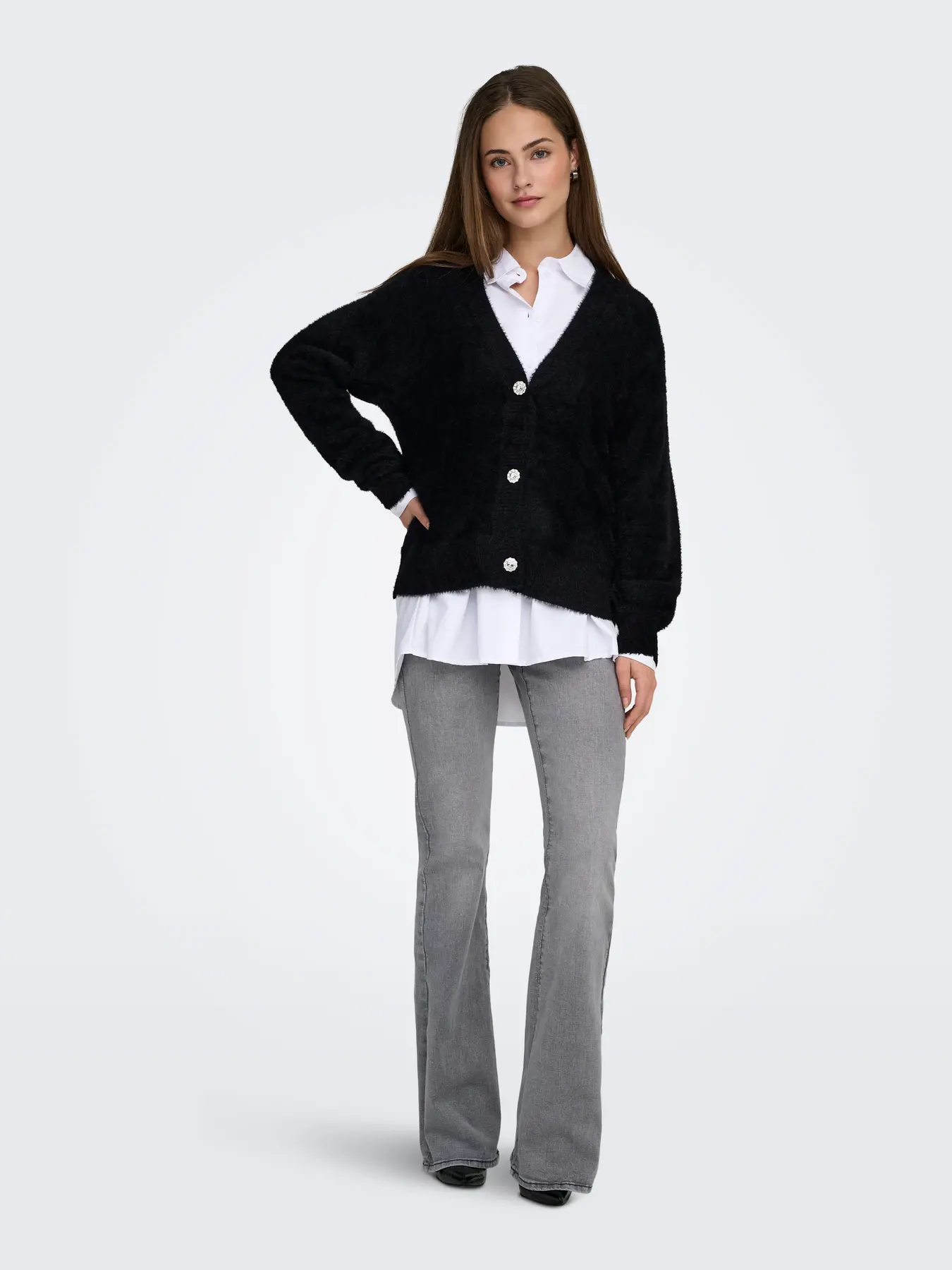 Only - Ella Cardigan Svart - 3