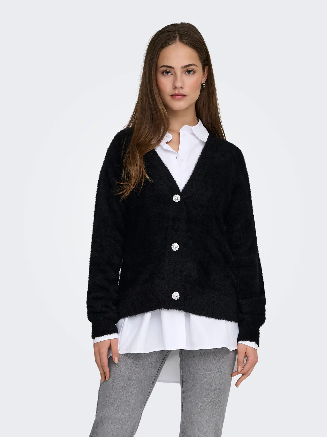 Only - Ella Cardigan Svart - 4