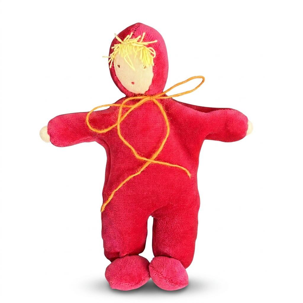 Waldorfdocka - handgjord overalldocka KoKoBello - Love 22 cm - 4