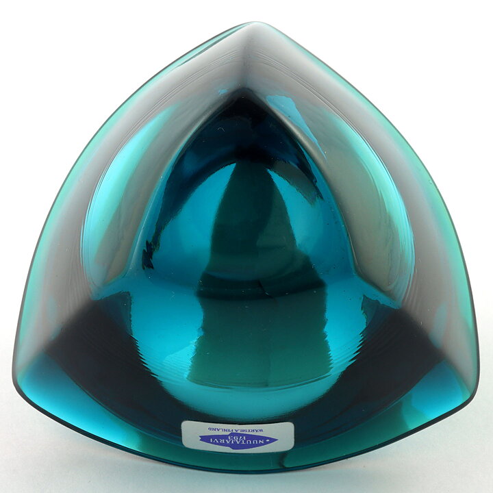 Kaj Franck (Bullseye 1956) Turquoise Triangular Bowl  [Sample Images]