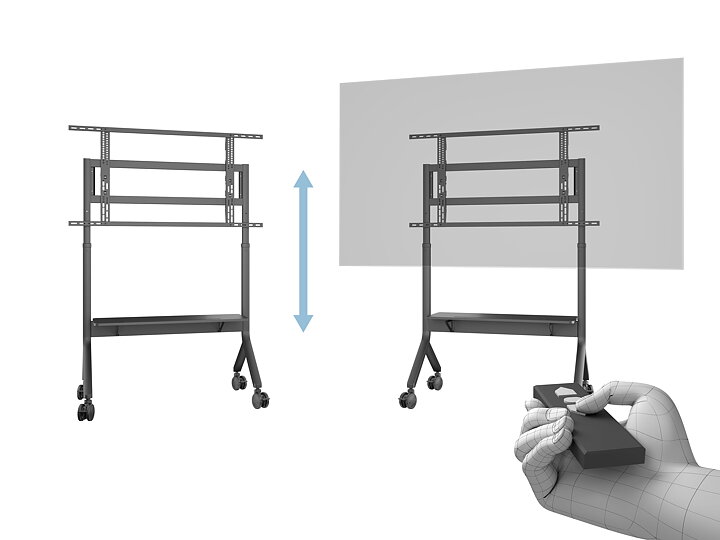 M Motorized Collaboration Floorstand 65"-100" Plus