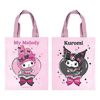 My Melody & Kuromi - Tote Bag - Pink Black Party Series  44 cm - Shoppingväska i Tyg