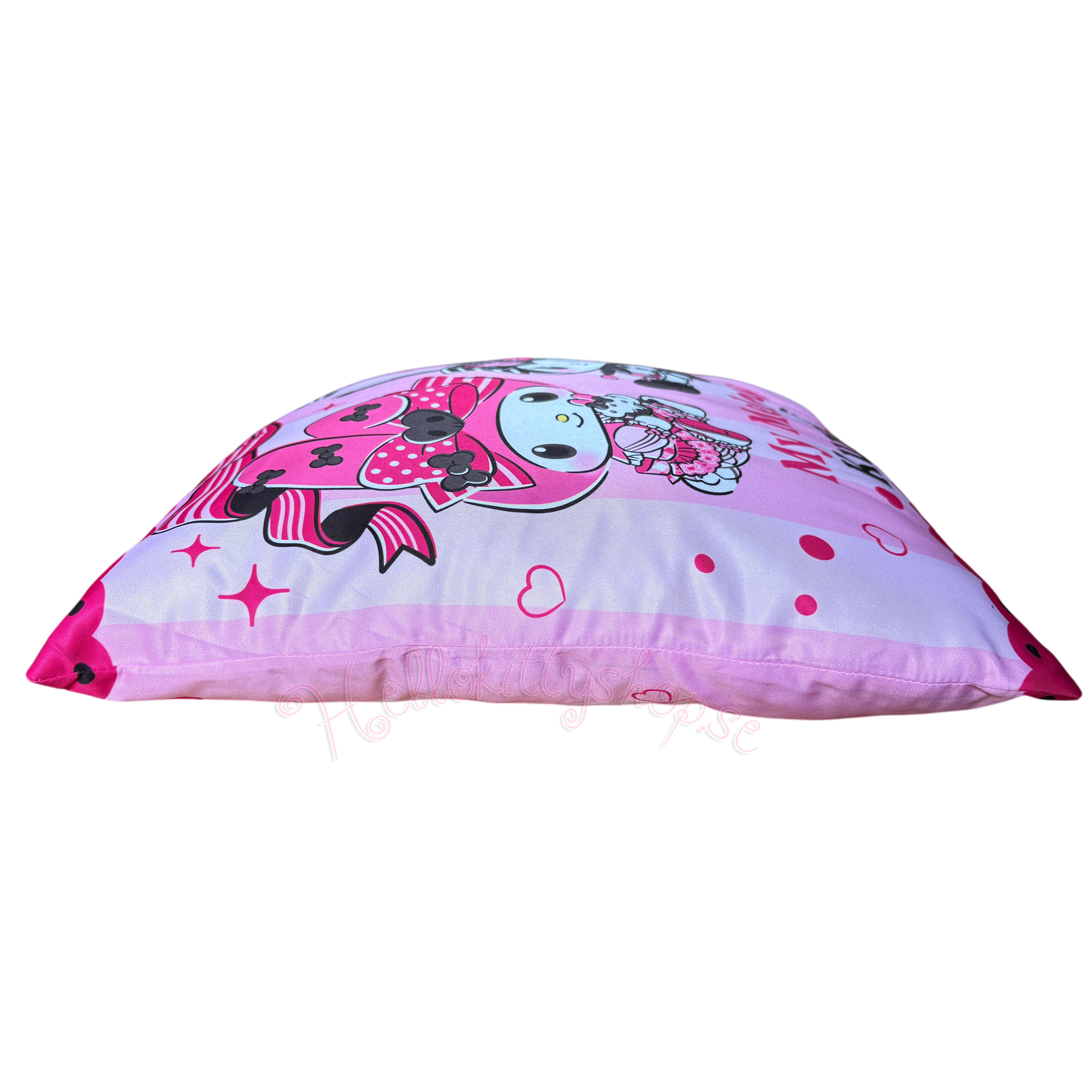 Kuromi & My Melody Kudde - Pink Black Party Series - 35 x 35 cm – Kawaii Sanrio Kudde - 3