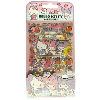 Hello Kitty & Friends Holografiska Klistermärken 4 st Ark - Everyday 10 x 16 cm