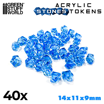 Green Stuff World: Tokens - Light Blue Stones