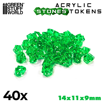 Green Stuff World: Tokens - Green Warpstones