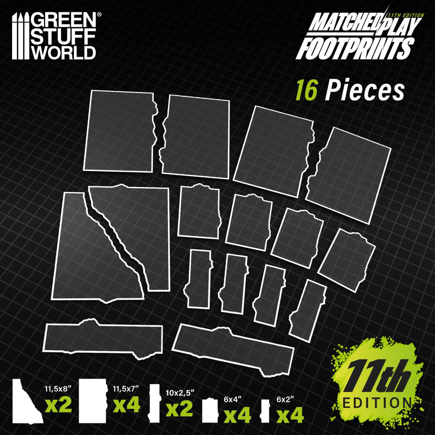 Green Stuff World: 11th Edition Glasspack Footprints Wh40k Compatible