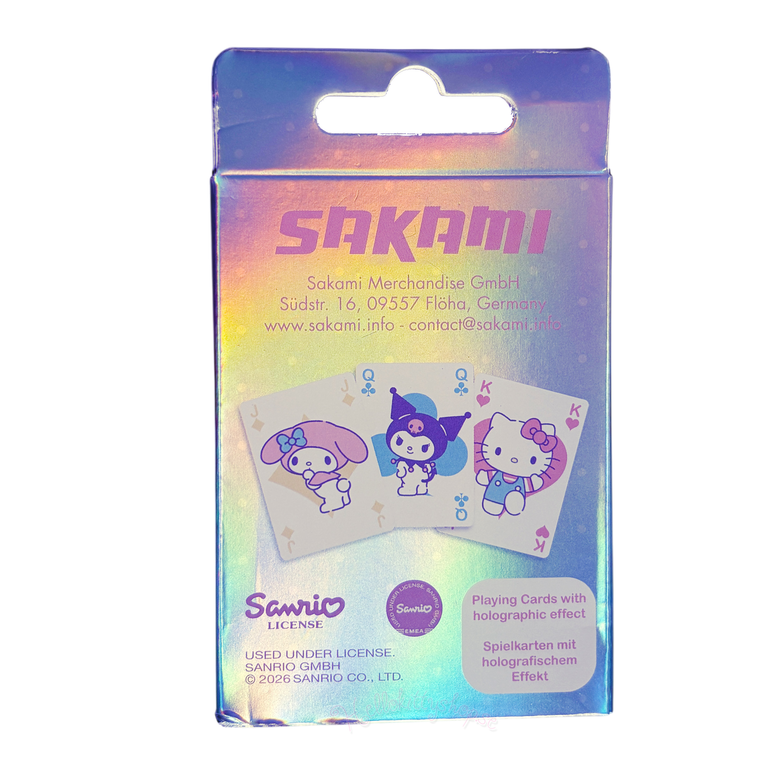 Hello Kitty and Friends - Holografiska Spelkort - Cupcake - Kortlek med 54 st Kort - 3