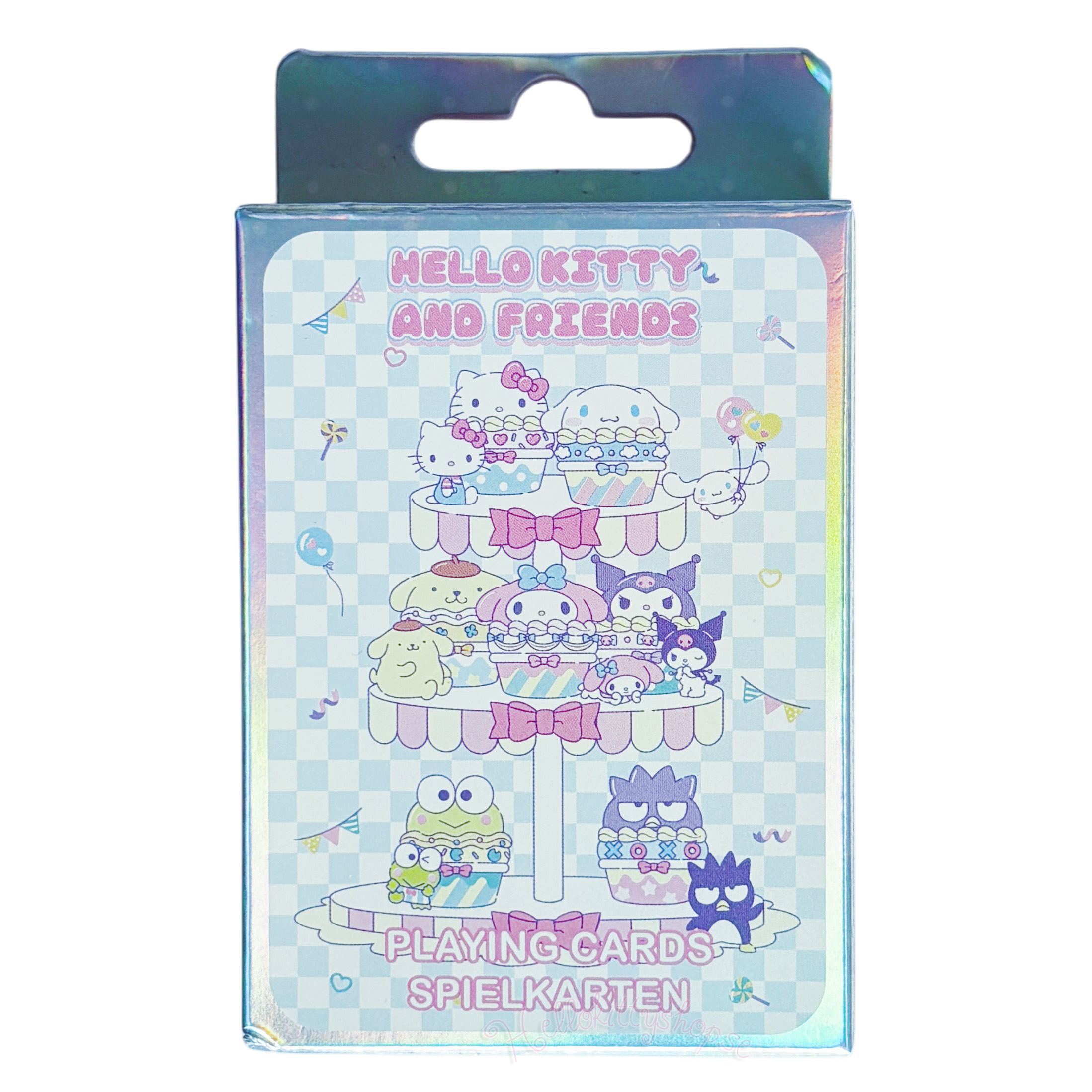 Hello Kitty and Friends - Holografiska Spelkort - Cupcake - Kortlek med 54 st Kort - 8