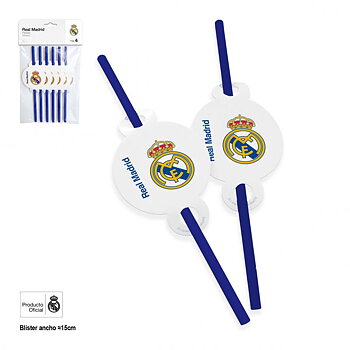 Real Madrid Sugrör 6-pack Master