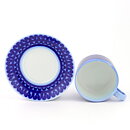 Stig Lindberg (Blå Husar 1968) Teacup with Blue Geometric Decor 12 cm