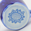 Stig Lindberg (Blå Husar 1968) Teacup with Blue Geometric Decor 12 cm