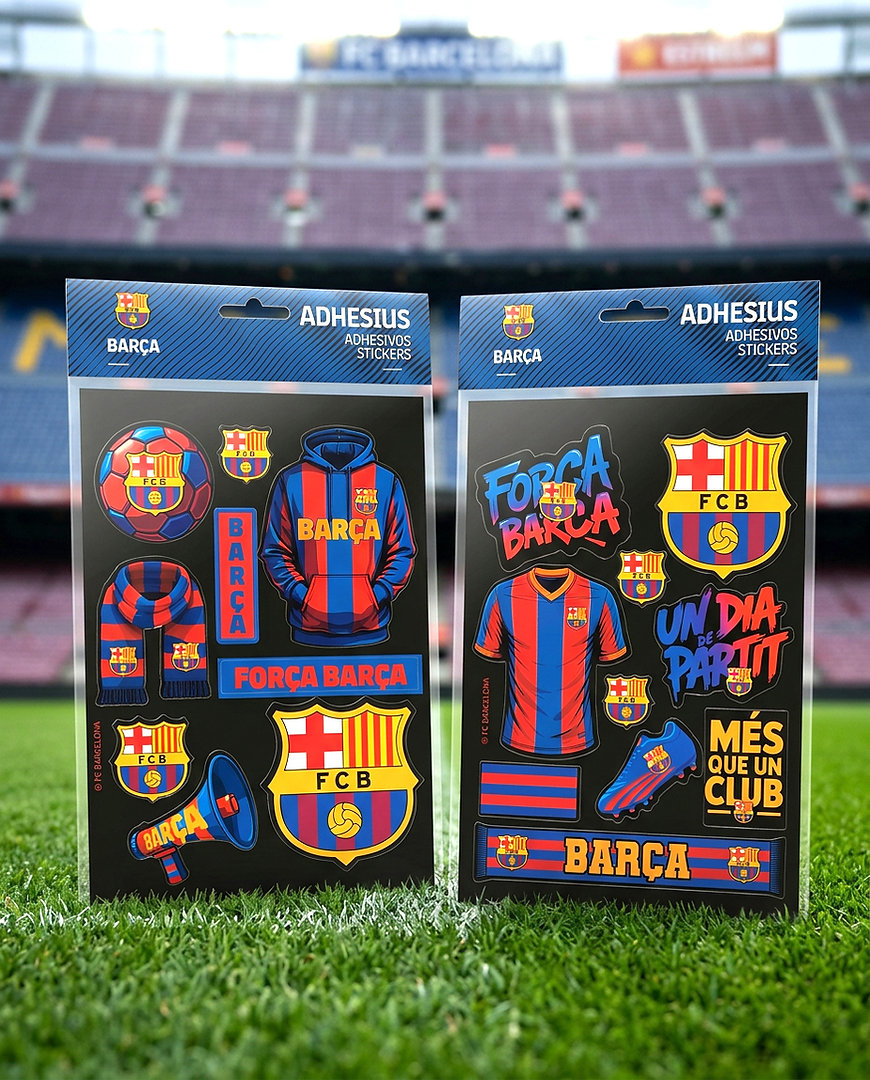 FC Barcelona Klistermärken 2-pack