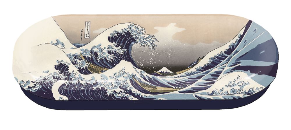 Glasögonetuier, Hokusai, Den stora vågen, Bordsdisplay med 12 st. - 2