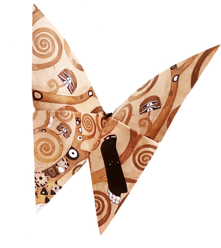 Art Origami, Gustav Klimt, Sommerfugle, Sværhedsgrad: Easy - 5