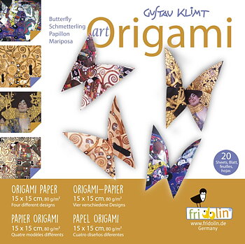 Art Origami, Gustav Klimt, Sommerfugle, Sværhedsgrad: Easy