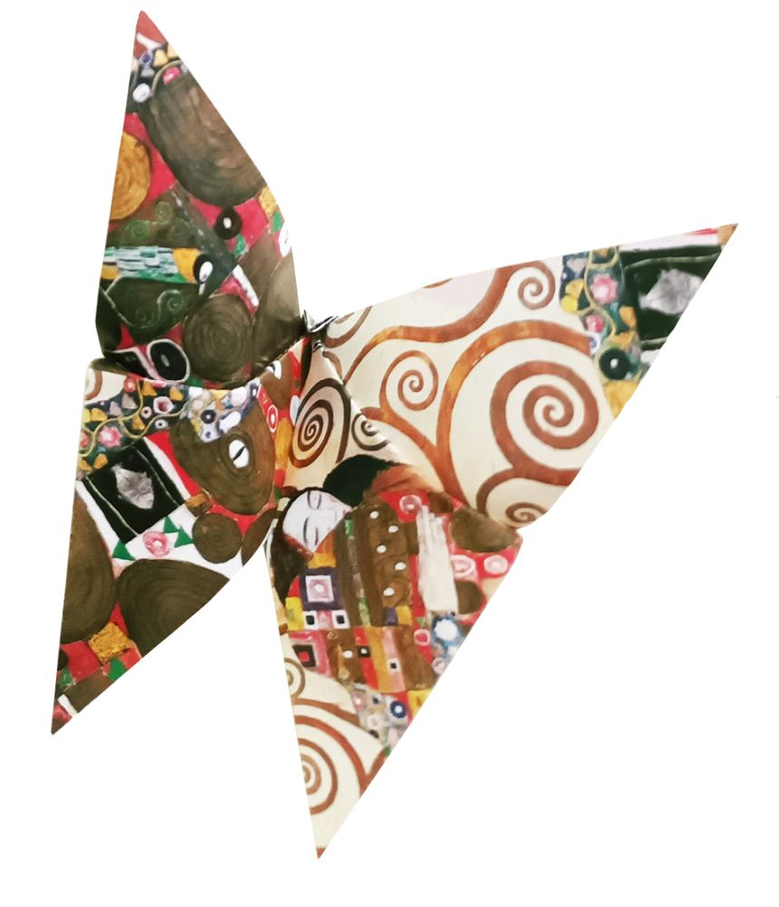 Art Origami, Gustav Klimt, Sommerfugle, Sværhedsgrad: Easy - 2