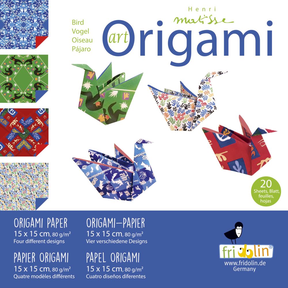 Art Origami, Matisse, Fåglar, Svårighetsgrad: Normal
