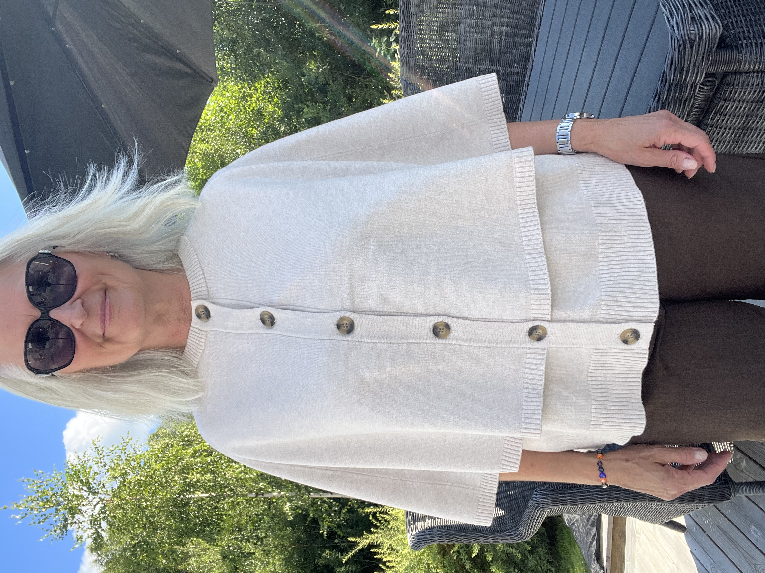 Freequent - Cappa Cardigan Beige - 3