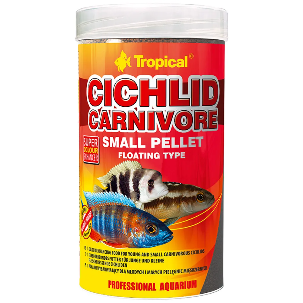 Tropical Cichlid Carnivore Small Pellet 250ml/90g