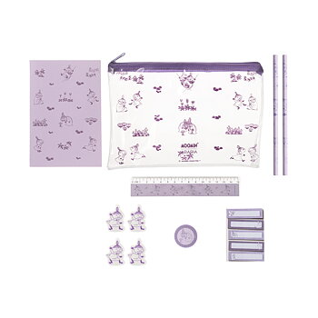 Moomin Pencil Case + Accessories - Little My