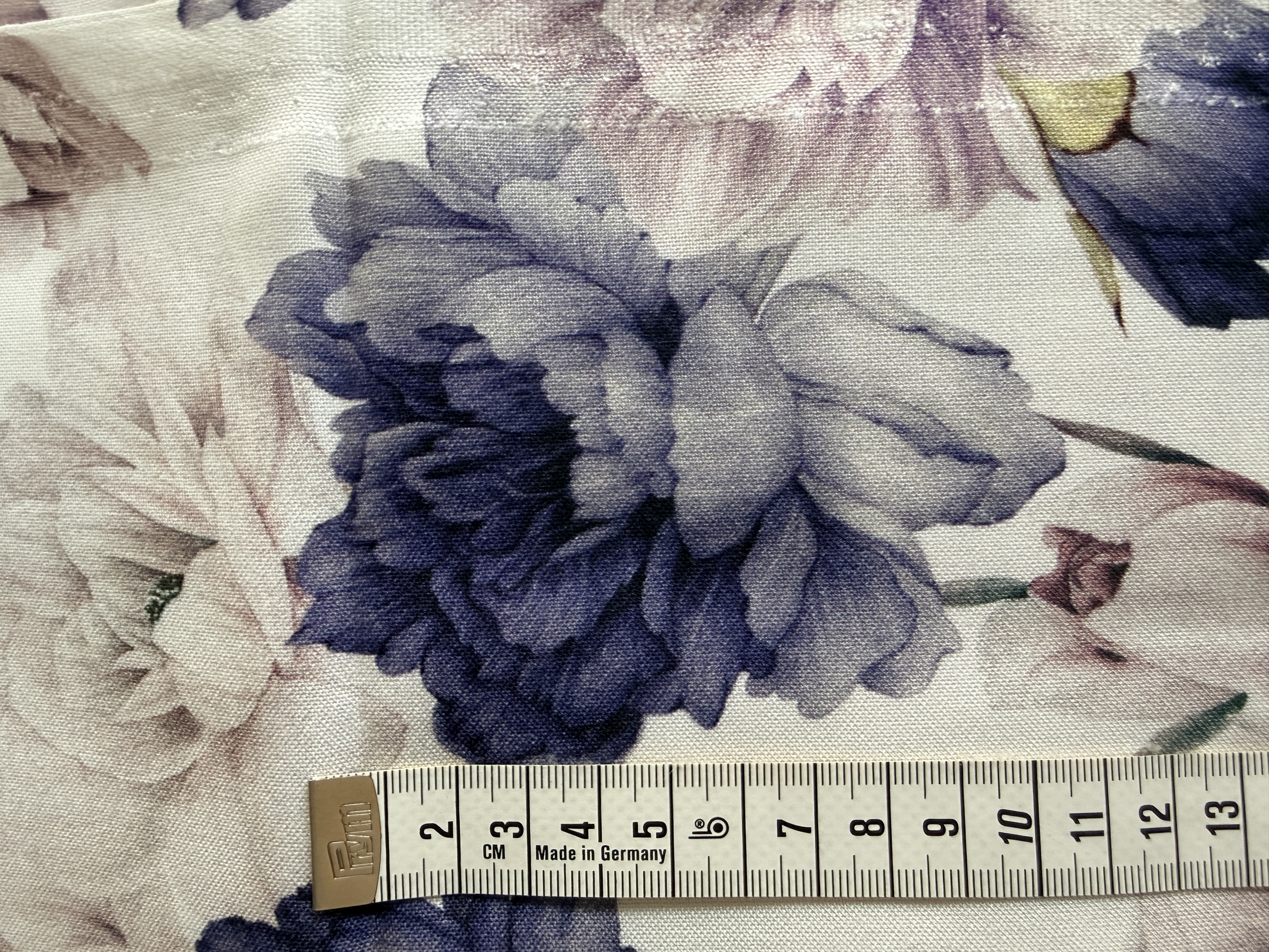 Lila blommor - vävd bambuviscose - 5