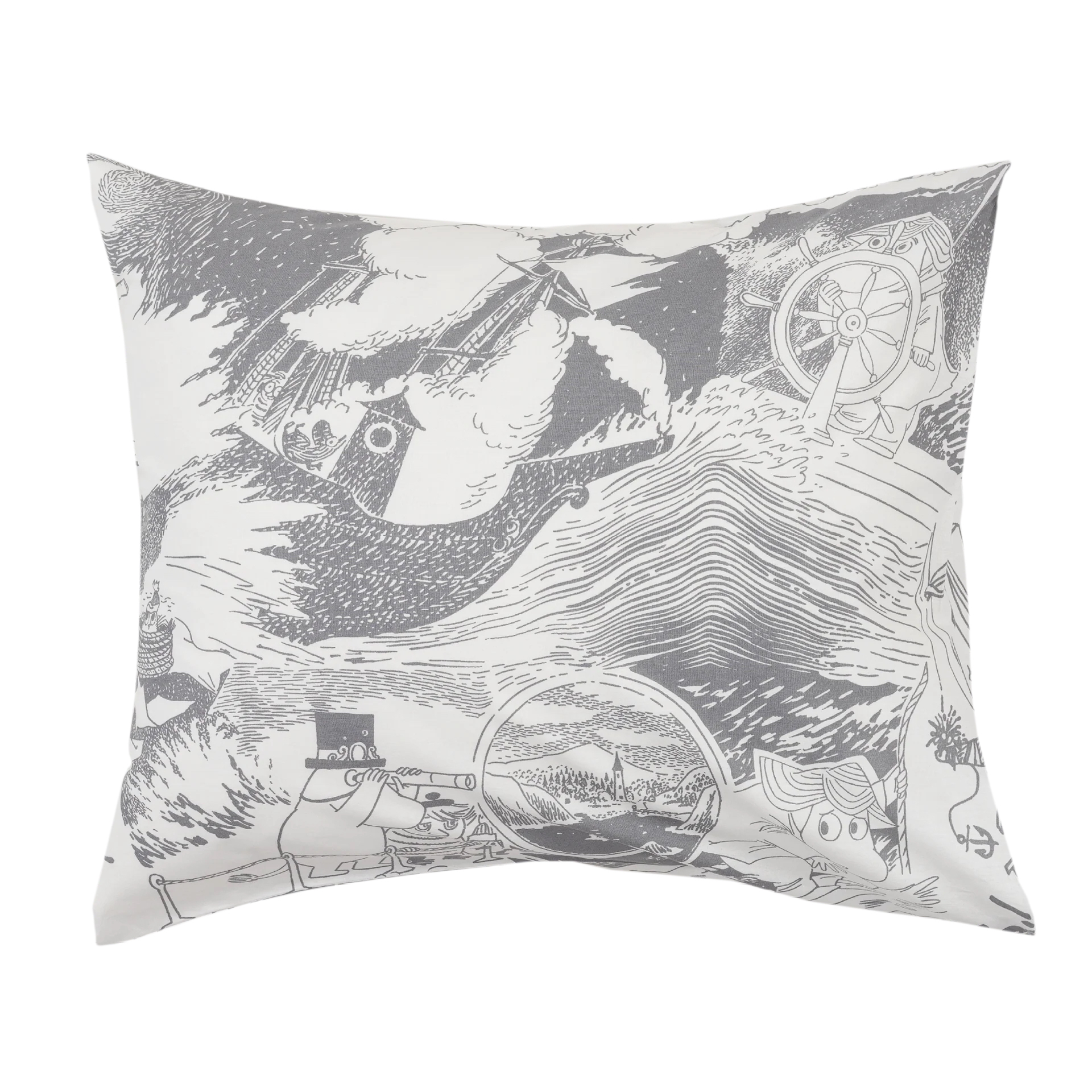Moomin Bedding Set 150x210 cm - Sailing Gray - 2