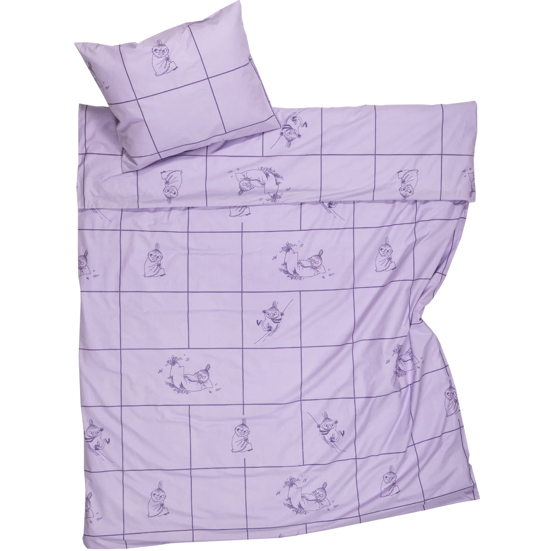 Moomin Bedding Set 150x210 cm - Little My Purple