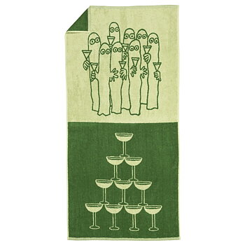 Moomin Bath Towel 70x140 cm - The Hattifatteners Green