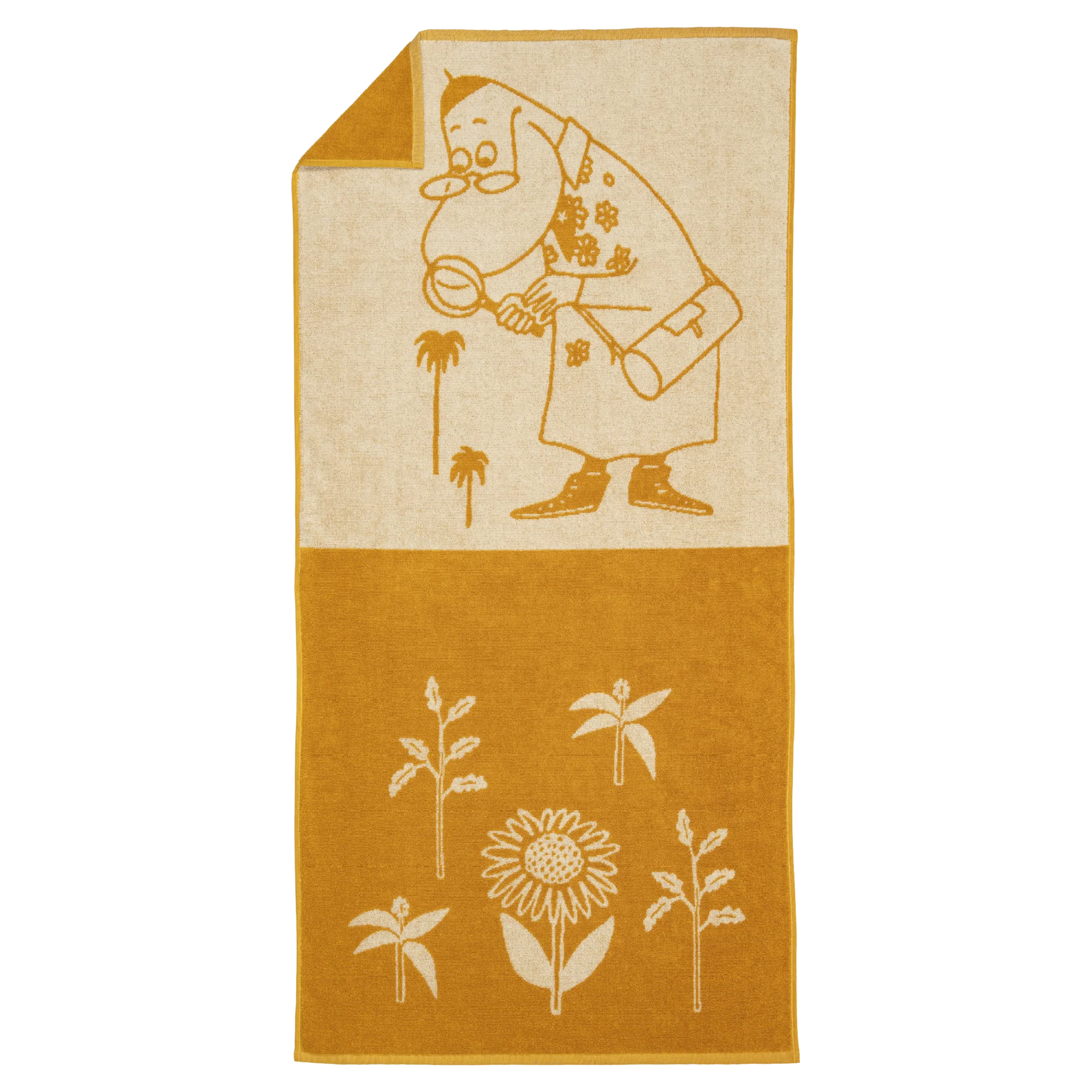 Moomin Bath Towel 70x140 cm - Hemulen Ochre