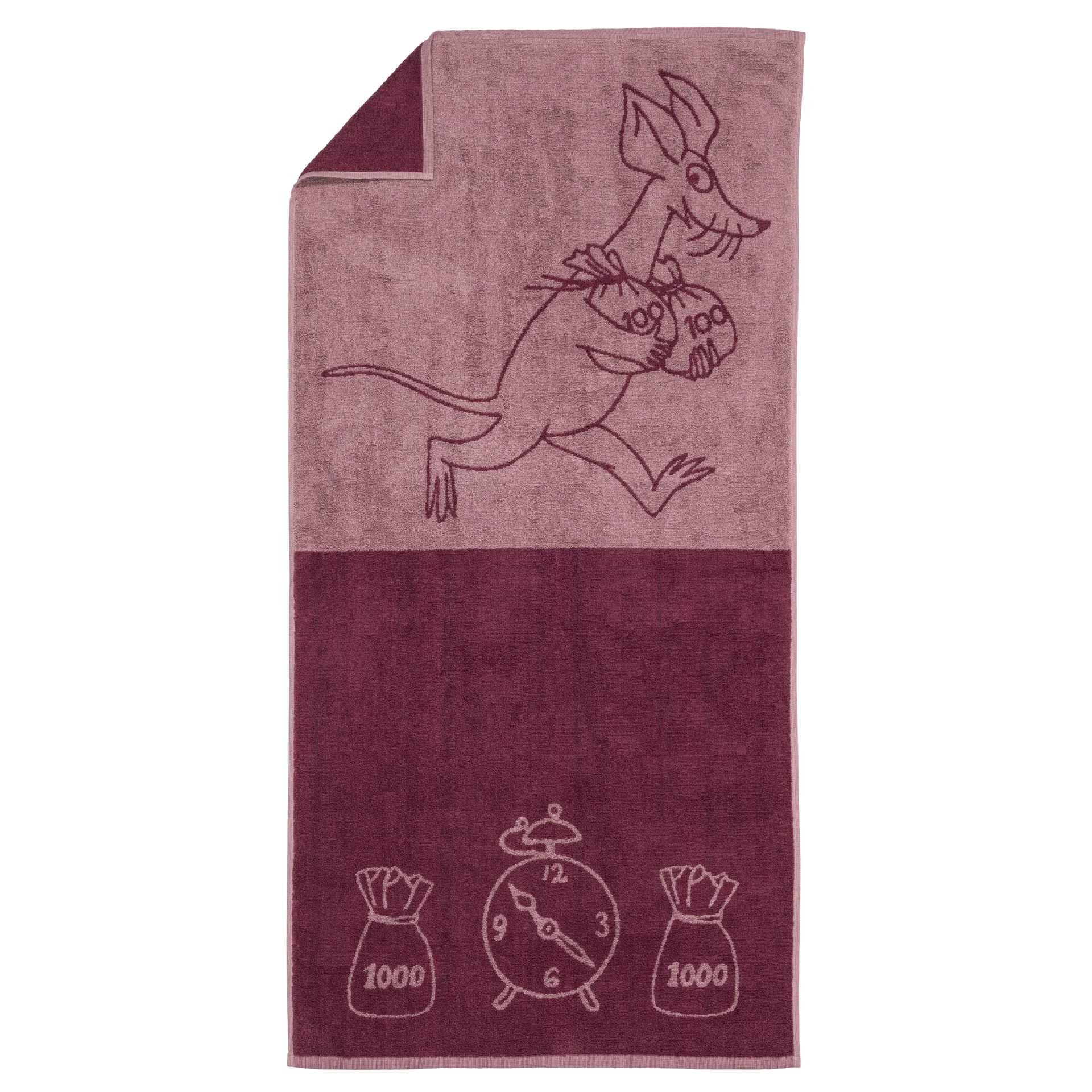 Mumin Badhandduk 70x140 cm - Sniff Malva