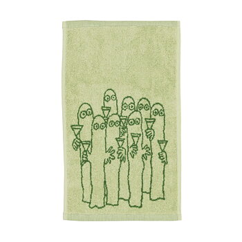 Moomin Towel 30x50 cm - The Hattifatteners Green
