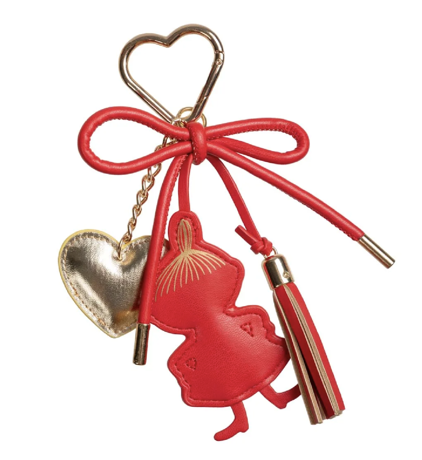 Moomin Heart Bag Charm - Little My Red