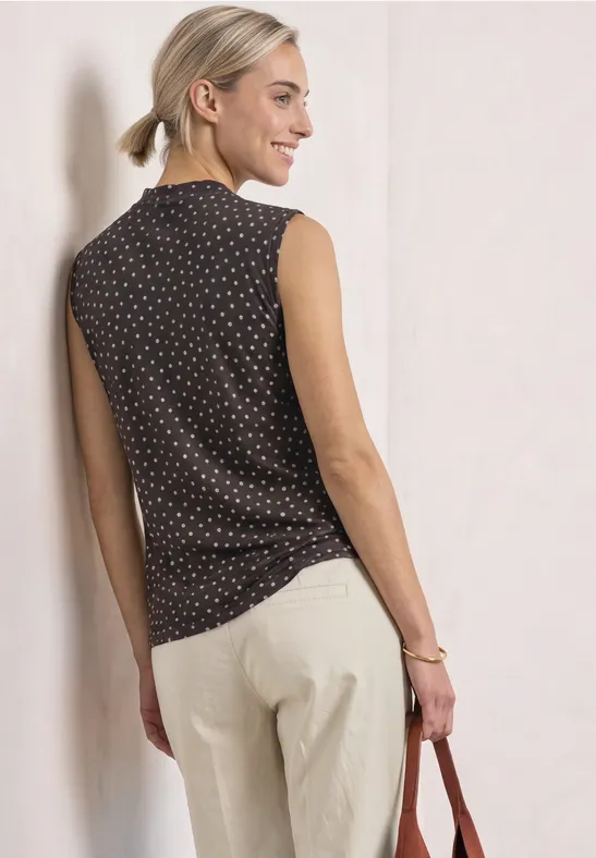 Mesh Top Black Coffee  Prickig top - 6