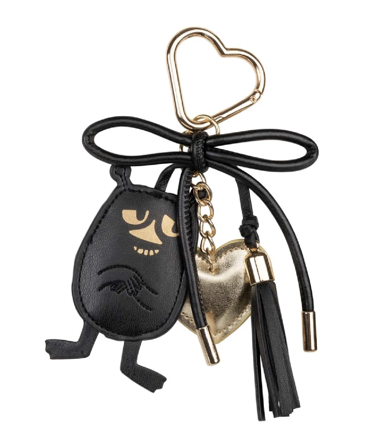 Moomin Heart Bag Charm - Stinky Black