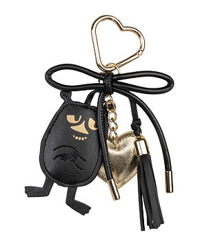 Moomin Heart Bag Charm - Stinky Black