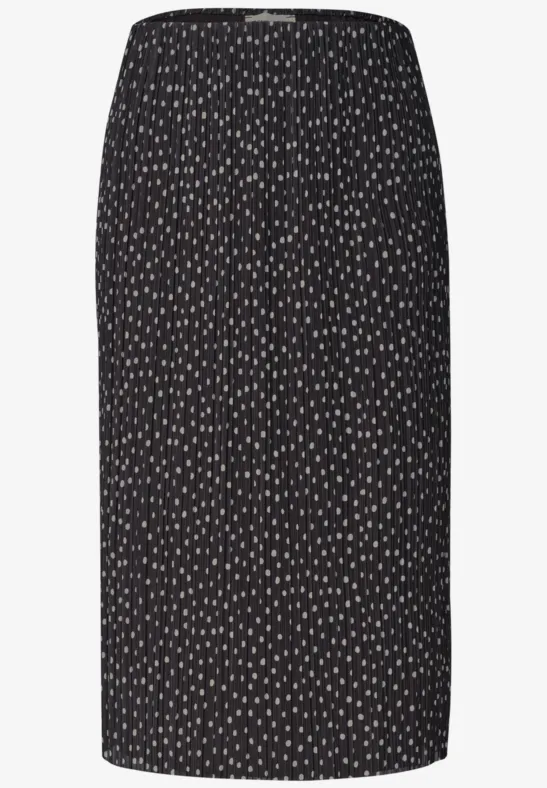 Mesh Plisse Skirt Black Coffee  Prickig kjol