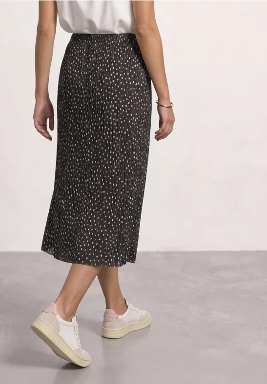 Mesh Plisse Skirt Black Coffee  Prickig kjol - 4
