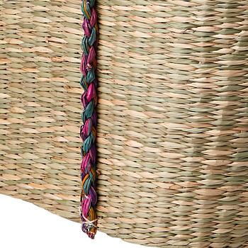 Väska COLLECT Jute Natur & Flerfärgad, Handvävd