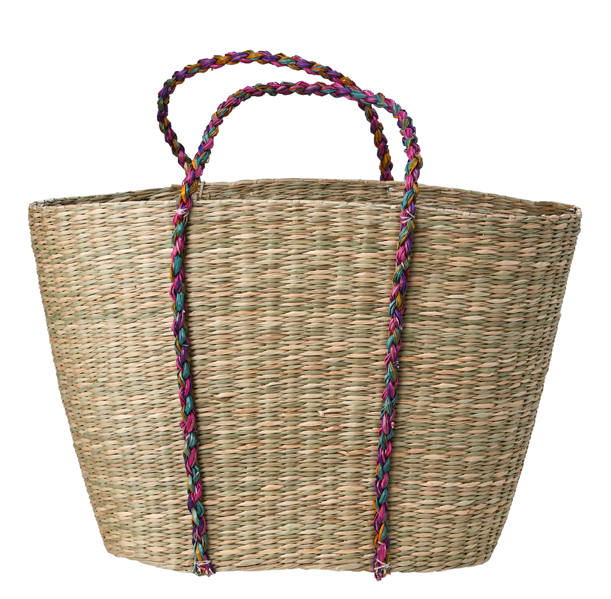 Väska COLLECT Jute Natur & Flerfärgad, Handvävd