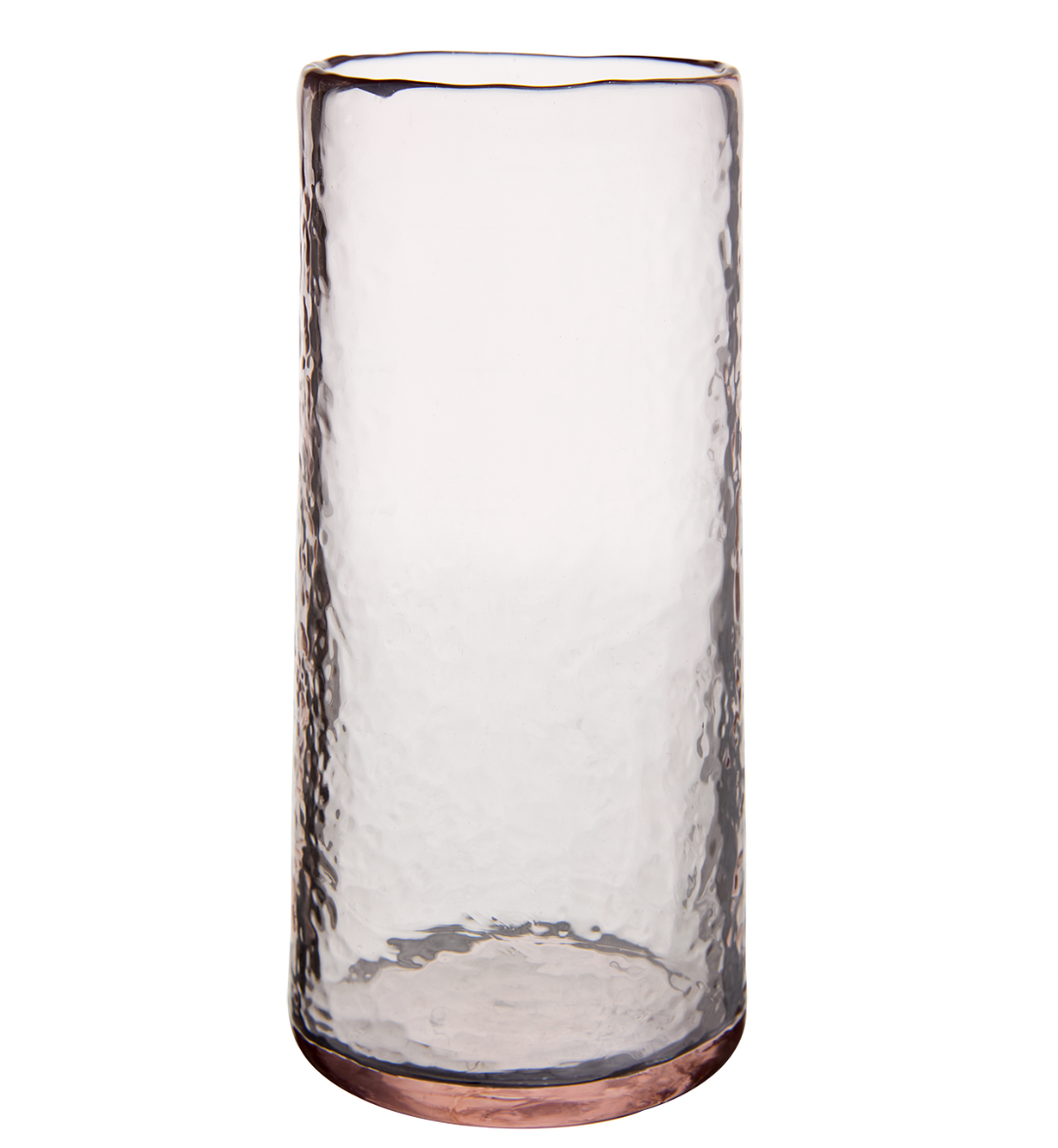 Dricksglas DISA Rosa Munblåst H:15,5