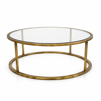 THG Round Coffee Table Antique Gold