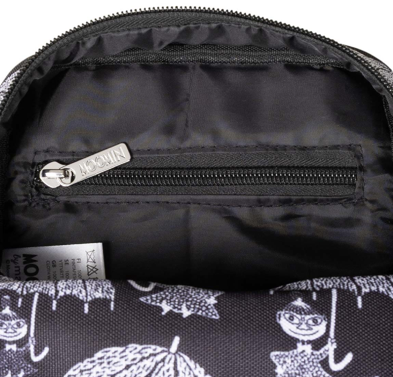 Moomin Shoulder Bag 15.5x20 cm - Rain Black/White - 4