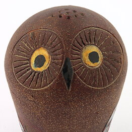 Astrid Anderberg (1960s) Brown Owl Shaker 14 cm