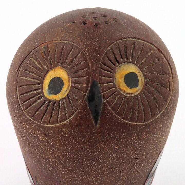Astrid Anderberg (1960s) Brown Owl Shaker 14 cm