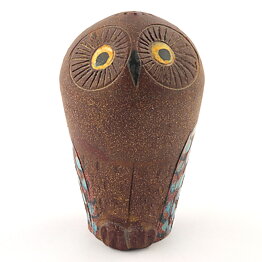 Astrid Anderberg (1960s) Brown Owl Shaker 14 cm