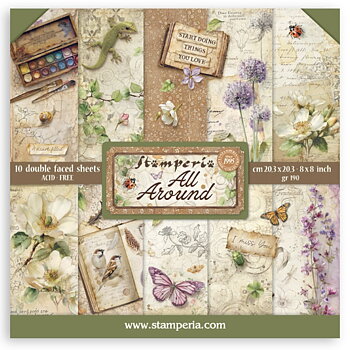 Stamperia Paper Pad 8X8 - All Around