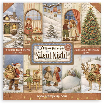Stamperia Paper Pad 12X12 - Silent Night