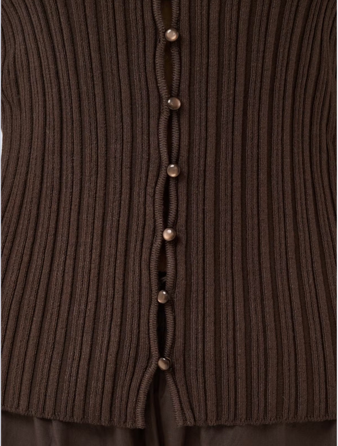 Saint Tropez Sigrida Cardigan Chocolate Brown - 4