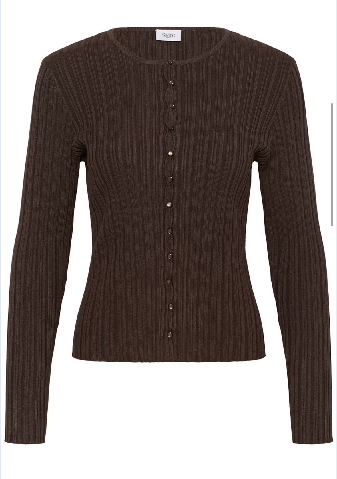 Saint Tropez Sigrida Cardigan Chocolate Brown - 3